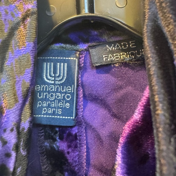 Emanuel Ungaro Vintage Purple Velvet Top - Picture 5 of 7